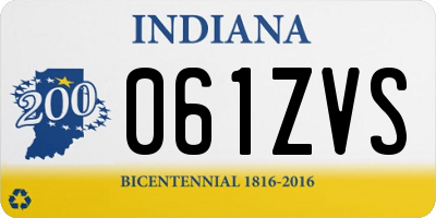 IN license plate 061ZVS