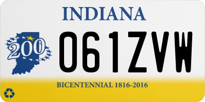 IN license plate 061ZVW