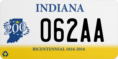 IN license plate 062AA