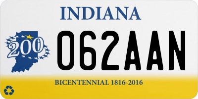 IN license plate 062AAN