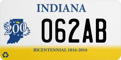 IN license plate 062AB