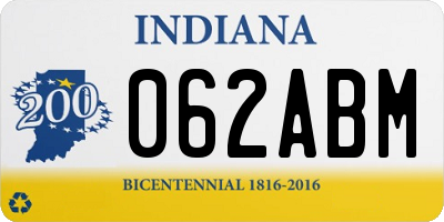 IN license plate 062ABM