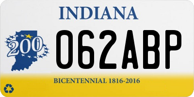 IN license plate 062ABP