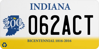 IN license plate 062ACT