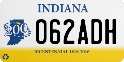 IN license plate 062ADH