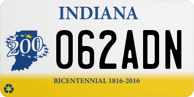 IN license plate 062ADN
