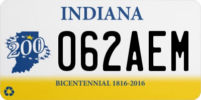 IN license plate 062AEM