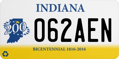 IN license plate 062AEN