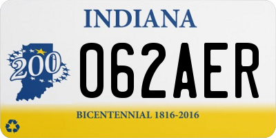 IN license plate 062AER