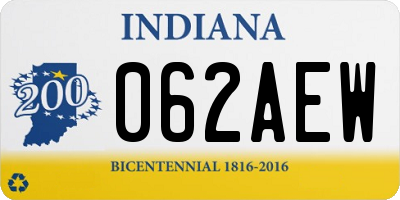 IN license plate 062AEW