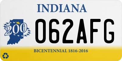 IN license plate 062AFG
