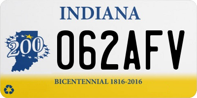 IN license plate 062AFV