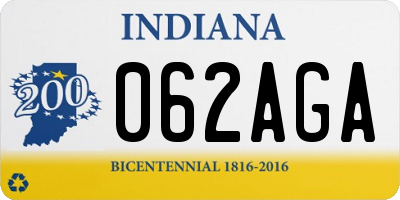 IN license plate 062AGA