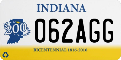 IN license plate 062AGG