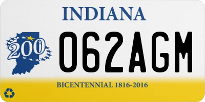 IN license plate 062AGM