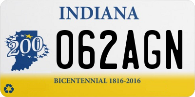 IN license plate 062AGN