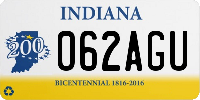 IN license plate 062AGU