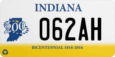 IN license plate 062AH