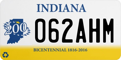 IN license plate 062AHM