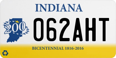 IN license plate 062AHT