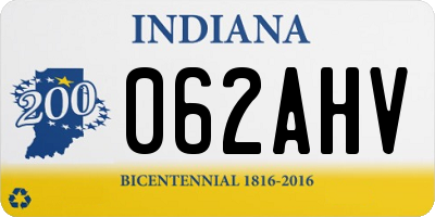 IN license plate 062AHV