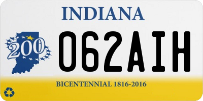 IN license plate 062AIH