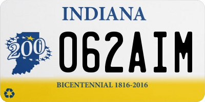 IN license plate 062AIM