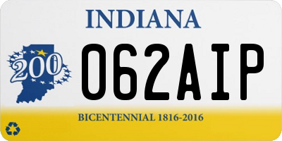IN license plate 062AIP