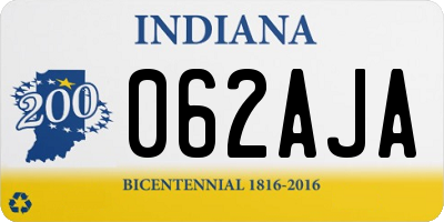 IN license plate 062AJA