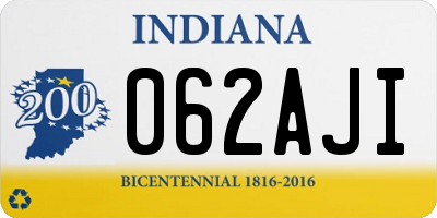 IN license plate 062AJI