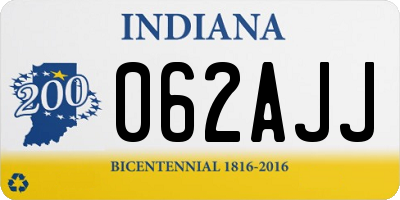 IN license plate 062AJJ