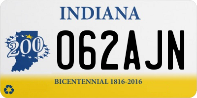IN license plate 062AJN