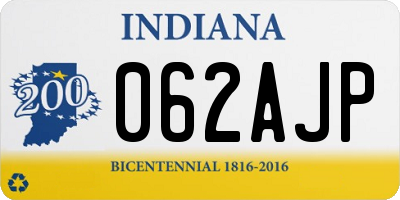 IN license plate 062AJP