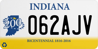IN license plate 062AJV