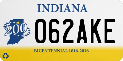 IN license plate 062AKE