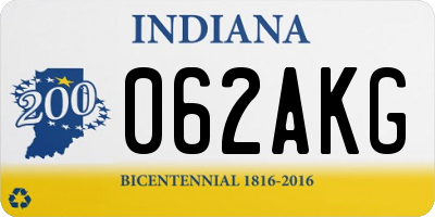 IN license plate 062AKG