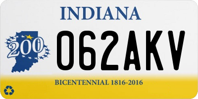IN license plate 062AKV