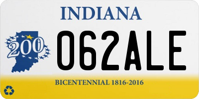 IN license plate 062ALE