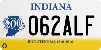 IN license plate 062ALF