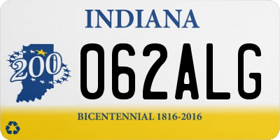 IN license plate 062ALG