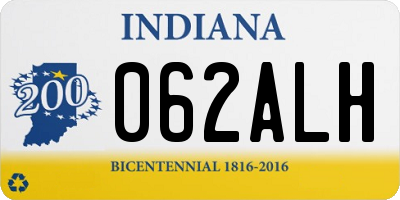 IN license plate 062ALH