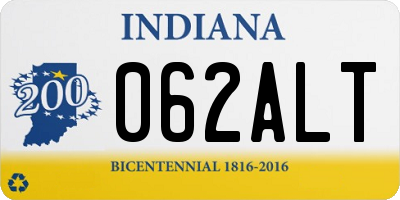 IN license plate 062ALT