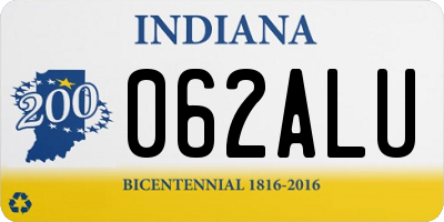 IN license plate 062ALU