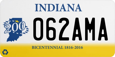 IN license plate 062AMA