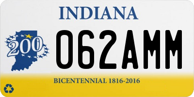 IN license plate 062AMM
