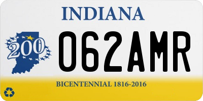 IN license plate 062AMR