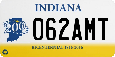 IN license plate 062AMT