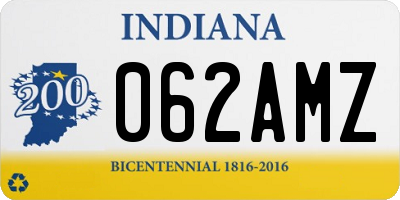 IN license plate 062AMZ