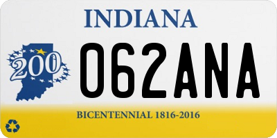 IN license plate 062ANA