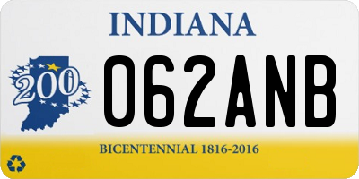 IN license plate 062ANB